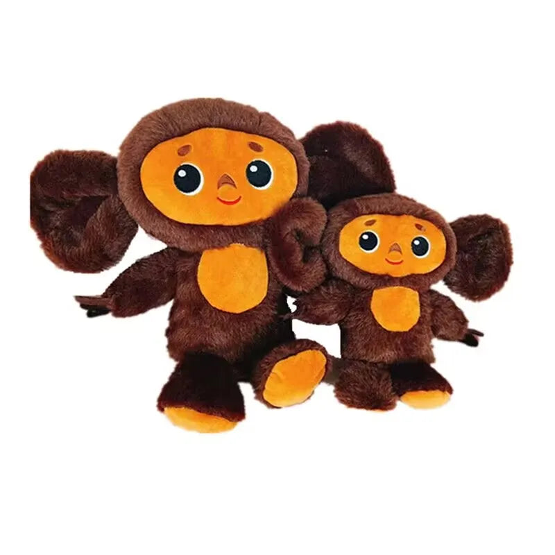 2023 Russia Movie Cheburashka Monkey Plush Toy чебурашка игрушка Stuffed Cartoon Doll Sleep Baby Toys For Kids Children Gift