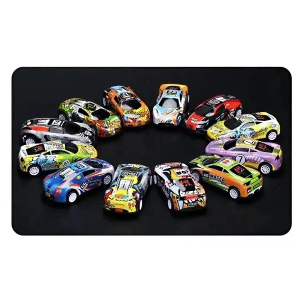 10/20/30/50Pc Kids Alloy Mini Racing Car Storage Box Pull Back Car Set Rebound Multiple Vehicle Collections Toys Boys Xmas Gift