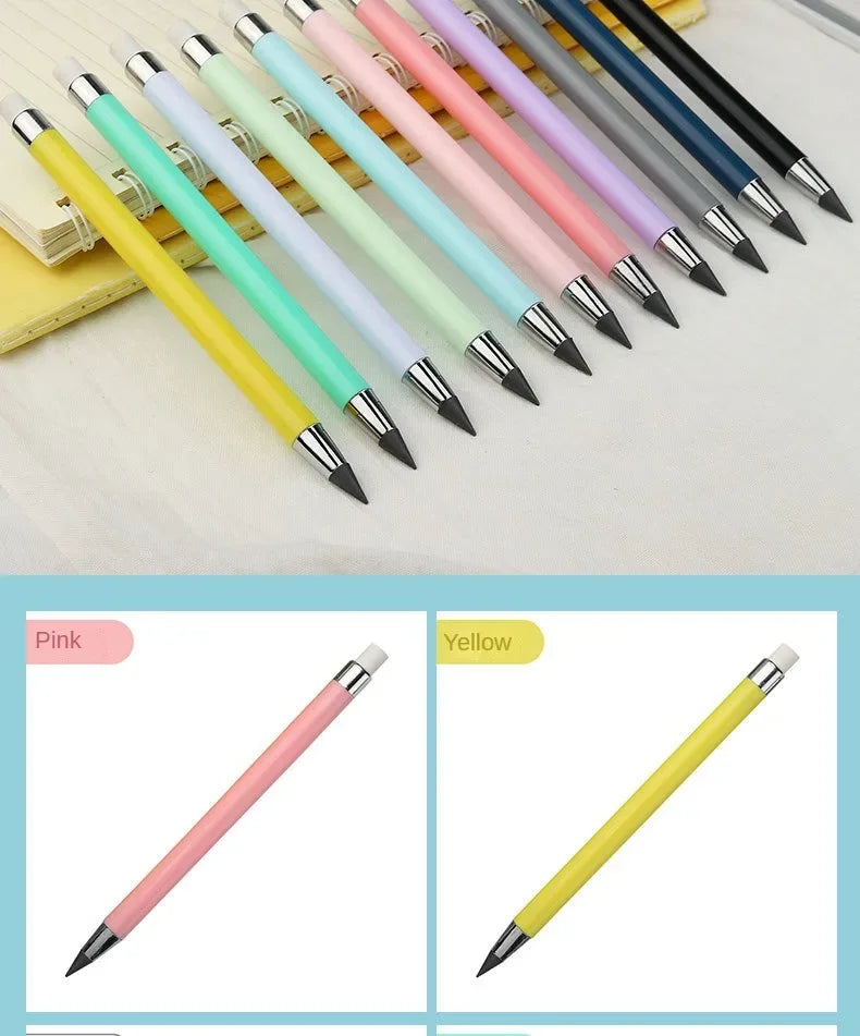 1/6/12 Pcs Eternal Pencil No Ink Infinity Pencils For Kids Art Sketch Drawing Writing Pen Tools Gift School Supplies Stationery