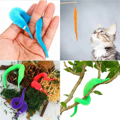 5/10/15Pcs Novelty Funny Props Caterpillars Seahorse Elf Magic Worm Twisty Christmas Halloween Wizard Weird Tricks Toy Kid Gifts