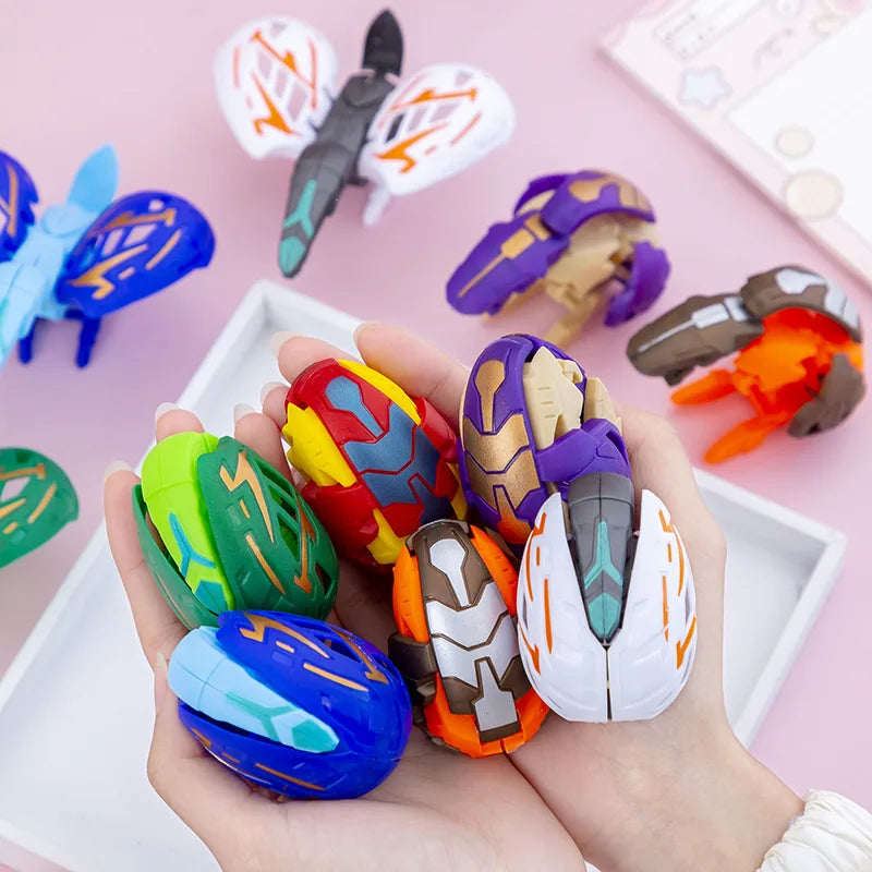 Children Deformed Dinosaur Egg Toy Kid Simulation Dinosaur Deformation Egg Boy Mini Deformed Twisted Egg Kindergarten Small Gift