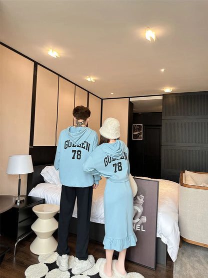 Family Outfits Father Mother and Daughter Son Clothing Women Girls Skirts Suit Boys Pants Sets Korean Matching Couples Clothes