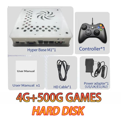 2024 Upgrade Experience with X8 Retro Game Console 500GB Storage 70000+Games 60 Emulators For Wii PS2 DC PSP GameCube XBOX