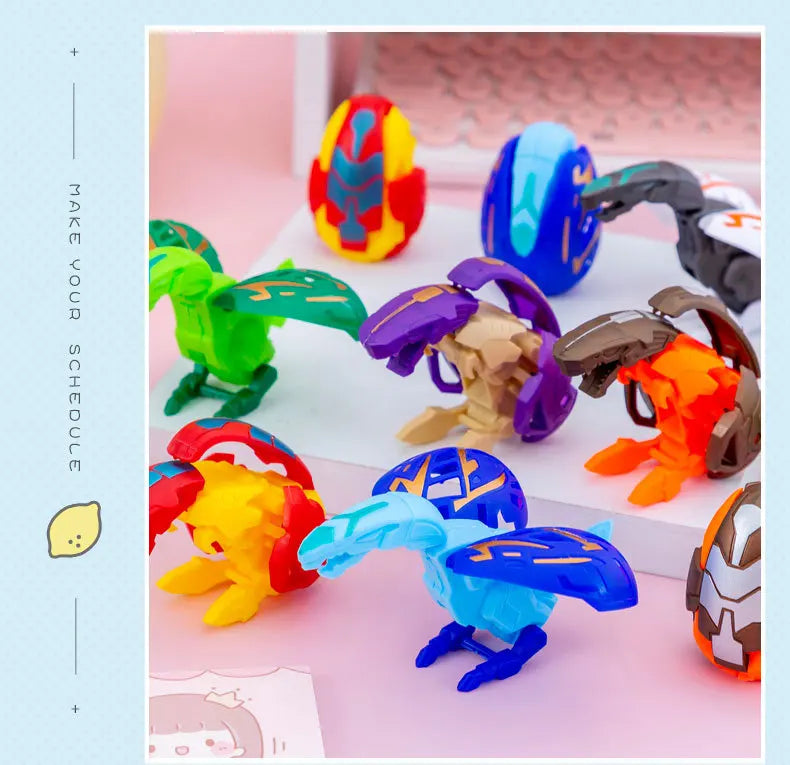 Children Deformed Dinosaur Egg Toy Kid Simulation Dinosaur Deformation Egg Boy Mini Deformed Twisted Egg Kindergarten Small Gift