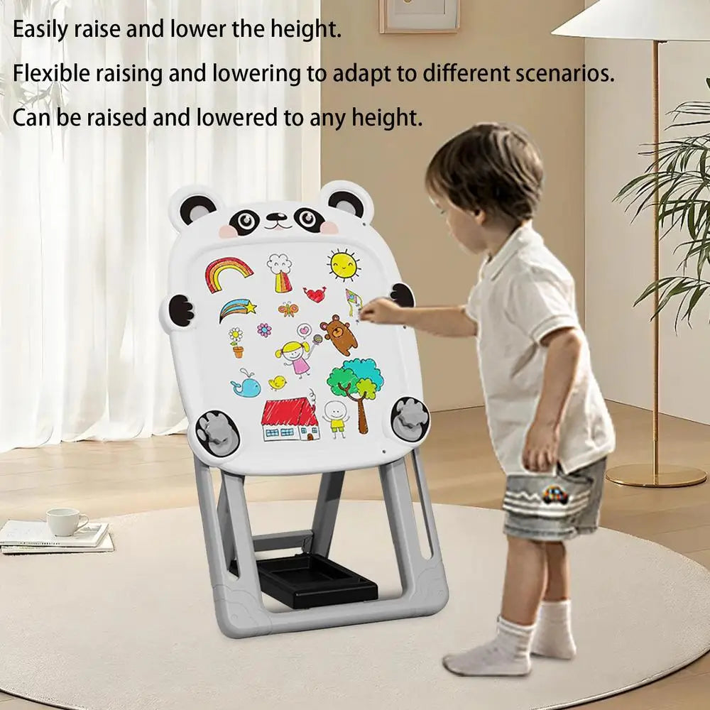 Art Easel For Kids Double-Sided Standing Art Easel For Kids Foldable Bracket Magnetic Chalk Board And White Board Easel For Kids