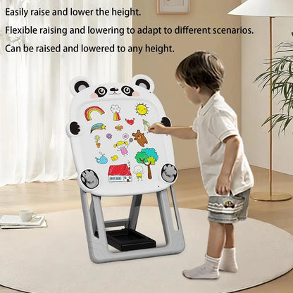 Art Easel For Kids Double-Sided Standing Art Easel For Kids Foldable Bracket Magnetic Chalk Board And White Board Easel For Kids