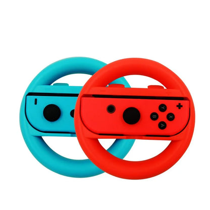 Switch Steering Wheel Racing Wheel Accessories Compatible with Nintendo Switch OLED Joy Con Controller Red and Blue