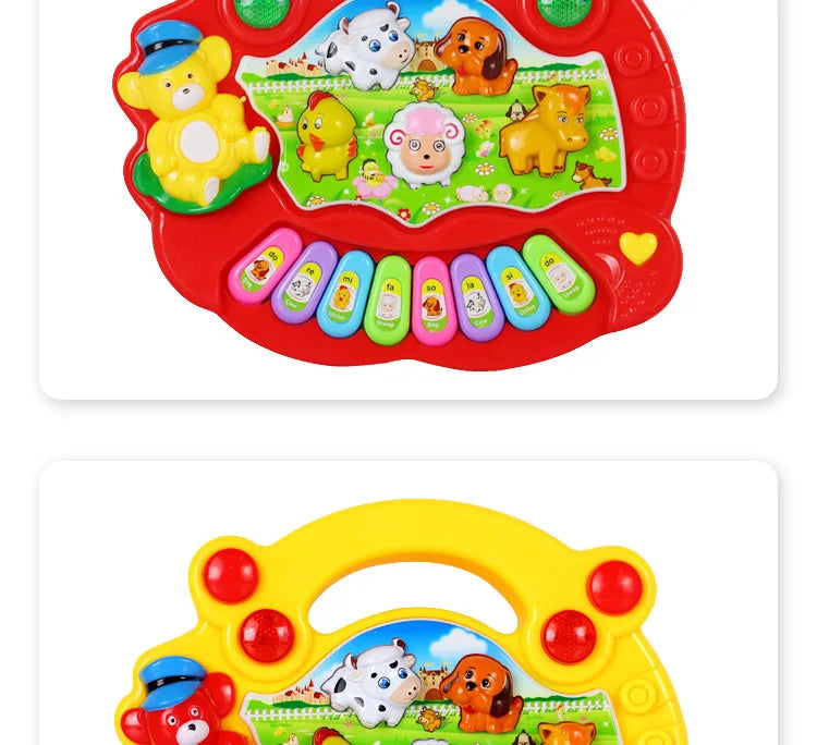 Baby Kids Musical Piano Toys Animal Farm Music Piano Educational Toys Instrument Development For Children Birthday Gift