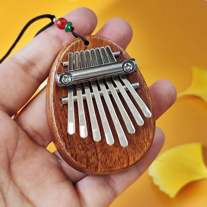 1Pcs Wood Mini Thumb Piano Musical Toys 8 Tones Portable Beginner Finger Piano