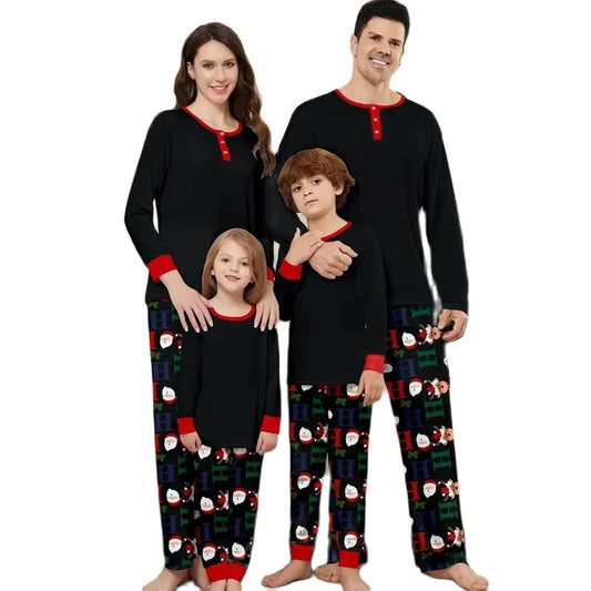 2024 Christmas Family Matching Outfits Father Mother Kids & Baby Pajamas Sets Santa Claus Daddy Mommy and Me Xmas Pj's Clothes