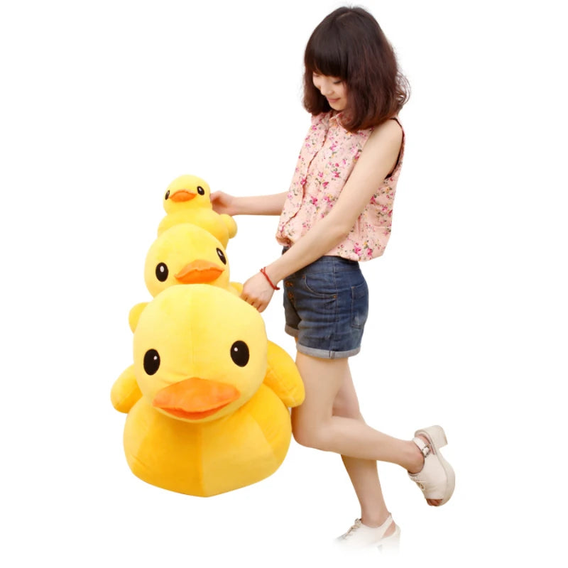 20cmKawaii Big Yellow Duck Mini Plush Dolls Toy Cute Soft Cartoon Stuffed Animal Toys Birthday Gifts for Children Kids Baby Girl