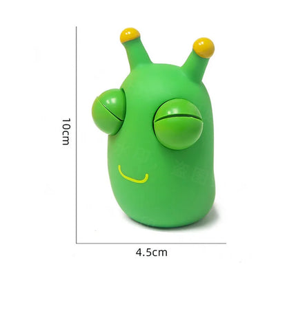 Funny Squeeze Toy Green Eye Caterpillar Pinch Toys Adult Kids Stress Relief Toy Creative Decompression Toy