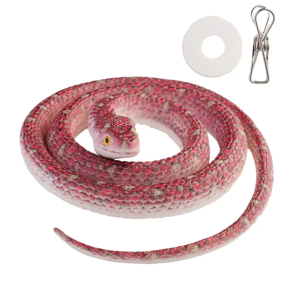 70cm Fake Large Rubber Snake With Line Simulation Prank Toy Realistic Lifelike Scare Prank Gag Gift Joke Toys For Kids Y2W4