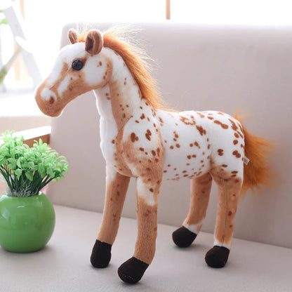 Cute Creative Cartoon Simulation Horse Plush Toy Doll Home Decoration Ornaments Children Kawaii Toy Boyfriend Birthday Gift