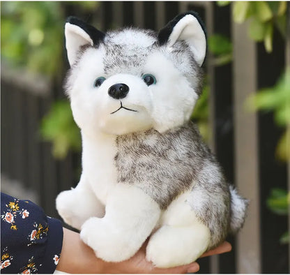 20cm Lifelike Cute Husky Dog Plush Toys Soft Stuffed Animal Kawaii  Children Toys Birthday Gift for Girl Cartoon Fluffy Dog Toy