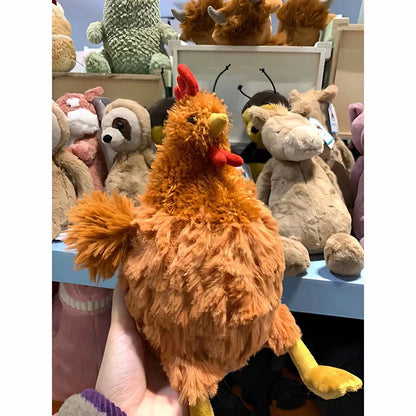 Creative Simulation Funny Plush Chicken Toys Cute Soft Stuffed Chicken Home Room Decor Dolls For Kid Birthday Christmas Gifts