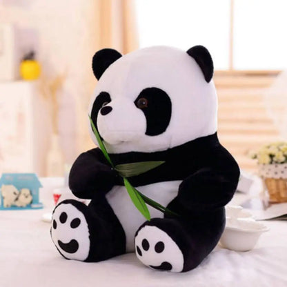 9~40cm Super Cute Stuffed Kid Animal Soft Plush Panda Present Kneeling Sitting Panda Doll Toy Birthday Christmas Baby Gifts