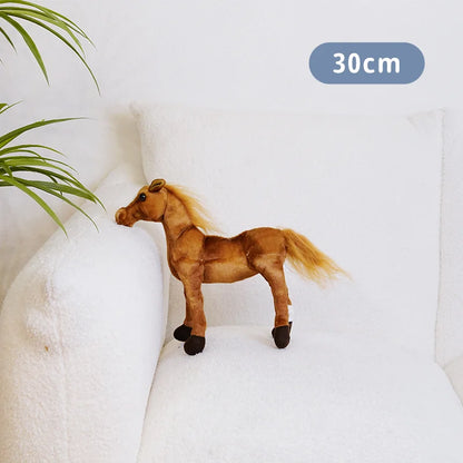 Cute Creative Cartoon Simulation Horse Plush Toy Doll Home Decoration Ornaments Children Kawaii Toy Boyfriend Birthday Gift