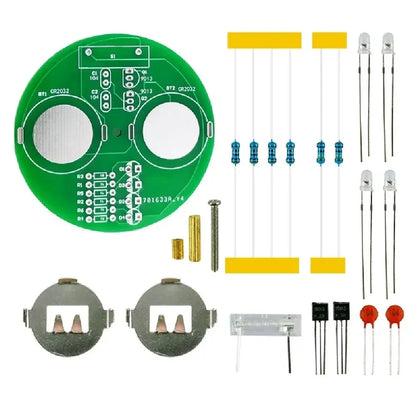 1-10pcs Diy Electronic Kit LED Gyro DIY Welding Rotating Lantern Inline Components Electronic Sodering Project(without Battery)