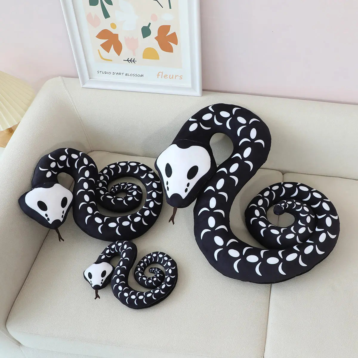 Creative Snake Plush Cartoon Simulation Animal Toys Python Stuffed Dolls Kawaii Room Decor Kids Birthday Xmas Gifts