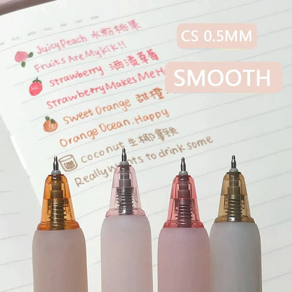 Creative 3D Fruit Scent Colored Gel Pens 0.5mm Smooth Writing School Student Art Drawing Pen for Diary Scrapbooking Stationery