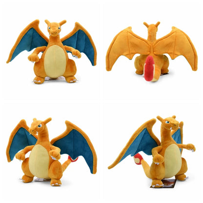 Mega Charizard X Y Plush Toys Charizard Evolution Doll Soft Stuffed Toys Animals Peluche Halloween Gifts for Children 8-10 Inch