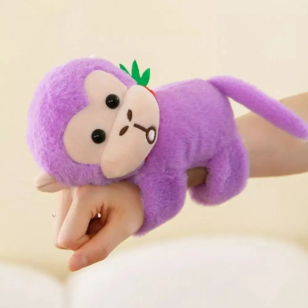 New Capybara Plush Doll Slap Bracelet Monkey Interactive Toy Plush Wrist Band Home Decor Gift Animal Slap Bracelets