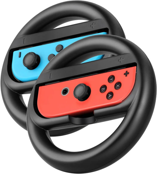 Switch Steering Wheel Racing Wheel Accessories Compatible with Nintendo Switch OLED Joy Con Controller Red and Blue