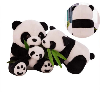 9~40cm Super Cute Stuffed Kid Animal Soft Plush Panda Present Kneeling Sitting Panda Doll Toy Birthday Christmas Baby Gifts