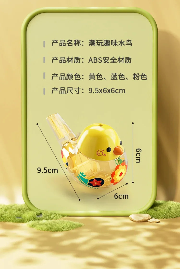 Bird's Call for Babies Water Bird Whistle for Infants Children Toys Can Add Water To Whistle for Training Toy Musical Instrume