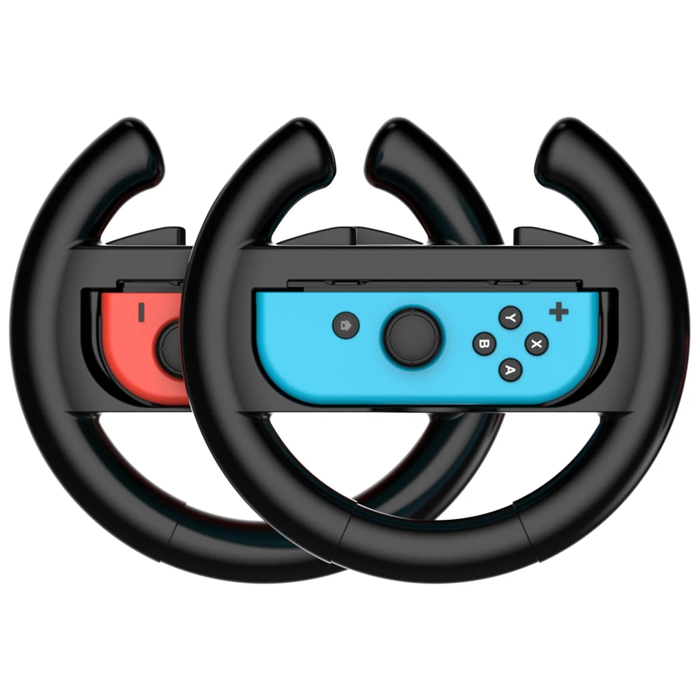 Nintendo Switch Racing Steering Wheels Grip for Joy-Con Controllers Steering Wheel for Mario Kart Set of 2