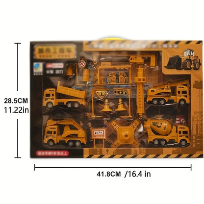 Engineering Vehicle Toys Plastic Construction Excavator Tractor Dump Fire Truck Bulldozer Models Kids Boys Mini Gifts