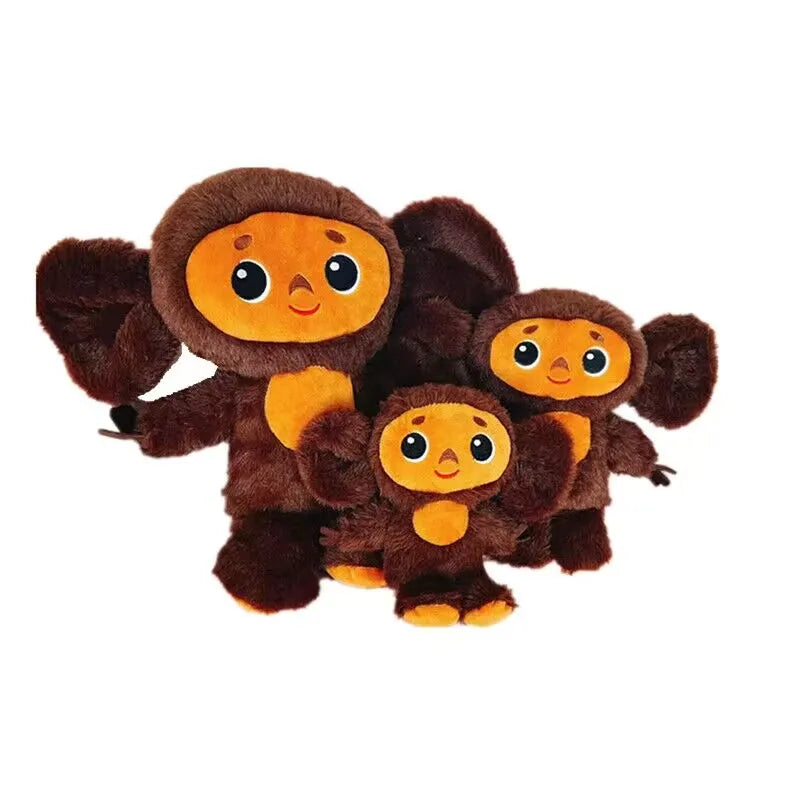 2023 Russia Movie Cheburashka Monkey Plush Toy чебурашка игрушка Stuffed Cartoon Doll Sleep Baby Toys For Kids Children Gift