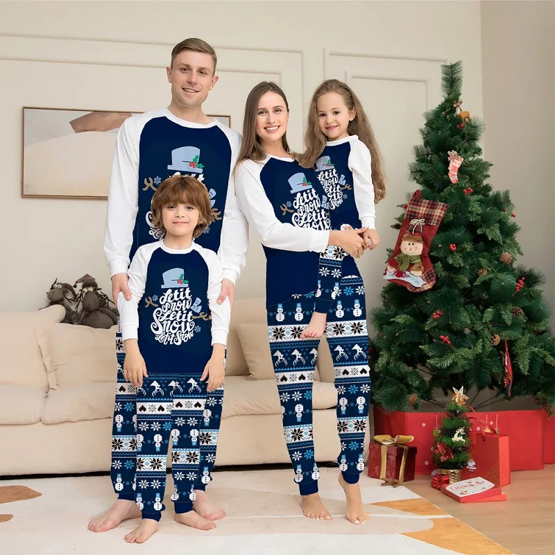 Christmas Pajamas Family Matching Outfits Adult And Kids Clothes Tops+Pants Xmas Sleepwear Sets Newborn Baby Boy Girl Jumpsuit