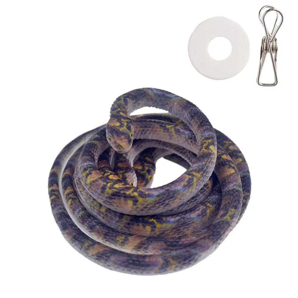 70cm Fake Large Rubber Snake With Line Simulation Prank Toy Realistic Lifelike Scare Prank Gag Gift Joke Toys For Kids Y2W4