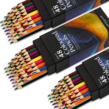 Wood Watercolor Pencil 12/24/36/48/72 Colors Professional Oil Water Soluble Colored Pencils For Draw Sketch School Art Supplies