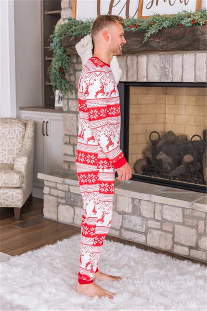 Family Matching Pajamas Christmas Sleepwear New Year Baby Red Jumpsuit Family Look Winter Mother Daughter Father Son Outfits