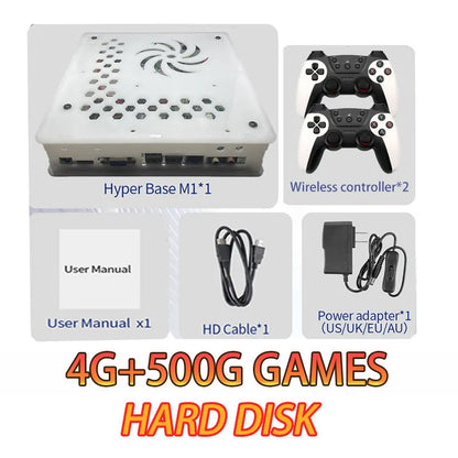 2024 Upgrade Experience with X8 Retro Game Console 500GB Storage 70000+Games 60 Emulators For Wii PS2 DC PSP GameCube XBOX