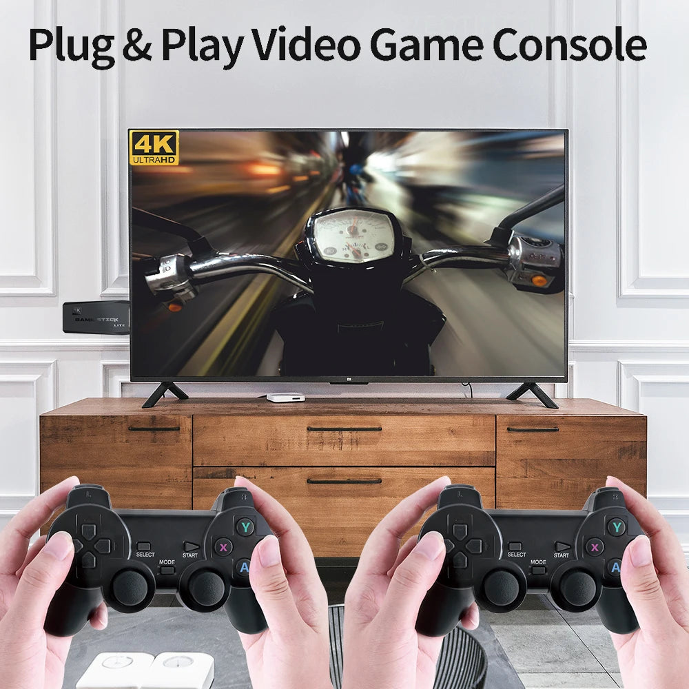 M8 Video Game Console 4K HD Built-in 20000 Games Wireless Controller TV Game Stick Retro Handheld Game Player Dropshipping