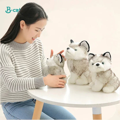 20cm Lifelike Cute Husky Dog Plush Toys Soft Stuffed Animal Kawaii  Children Toys Birthday Gift for Girl Cartoon Fluffy Dog Toy