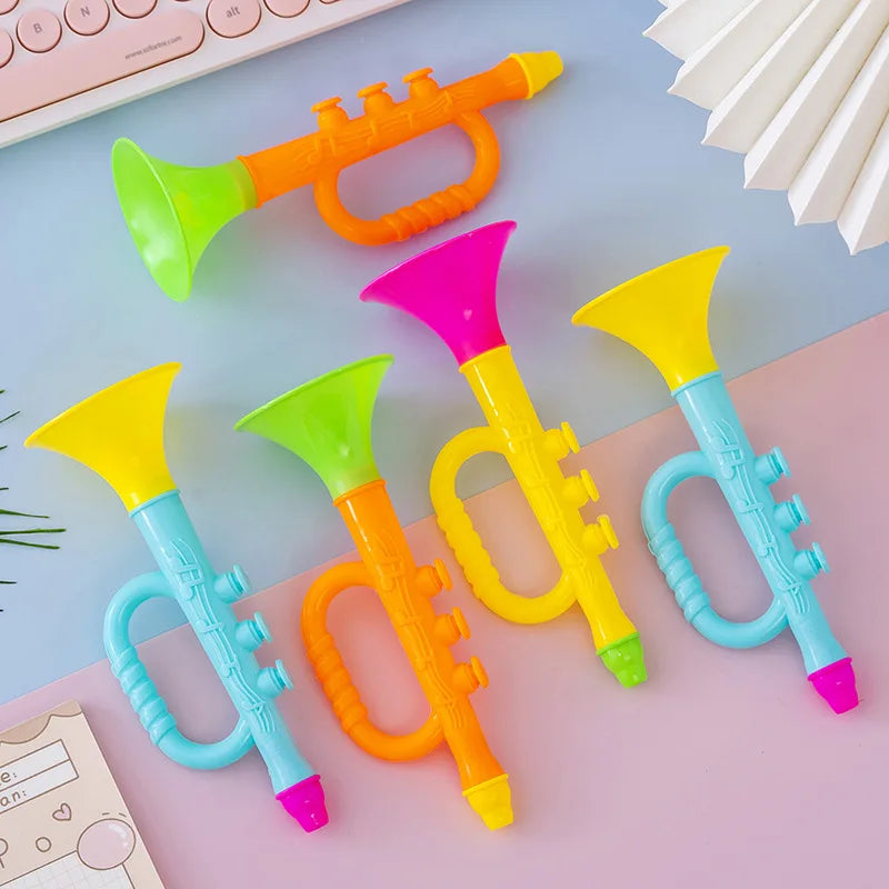 Baby Music Toys Children Early Montessori Educational Toy Colorful Musical Instruments Games for Kids Trumpet Random Color