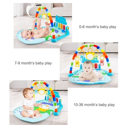 Baby Activity Gym Rack Early Education 0-36 Months Toy Gifts Musical Newborn Piano Keyboard Crawling Blanket Pedal Play Mat