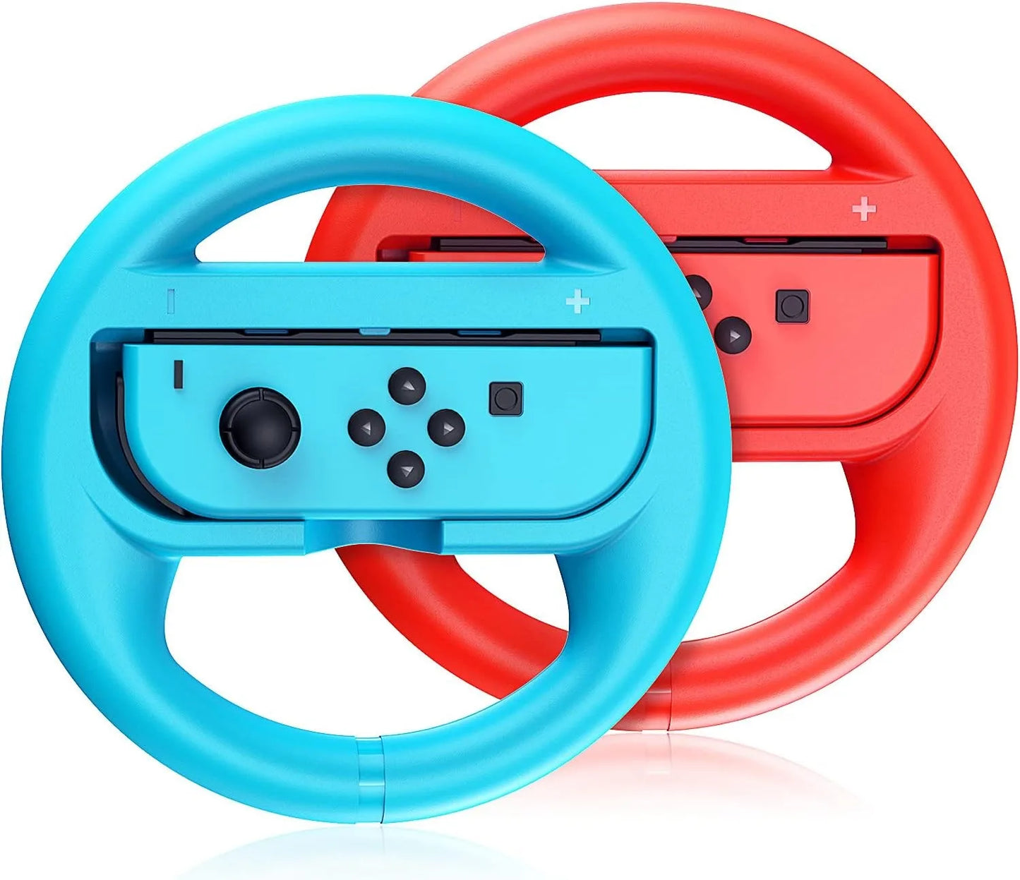 Switch Steering Wheel Racing Wheel Accessories Compatible with Nintendo Switch OLED Joy Con Controller Red and Blue