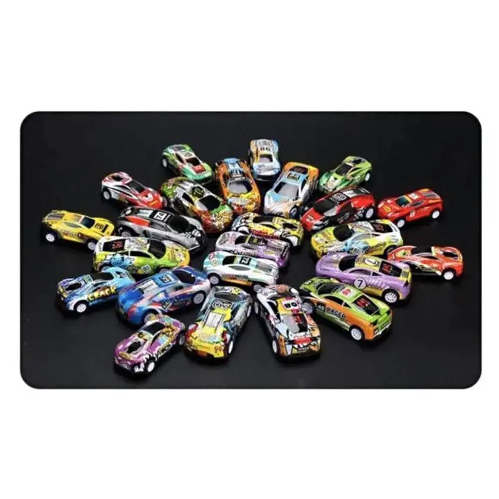 10/20/30/50Pc Kids Alloy Mini Racing Car Storage Box Pull Back Car Set Rebound Multiple Vehicle Collections Toys Boys Xmas Gift