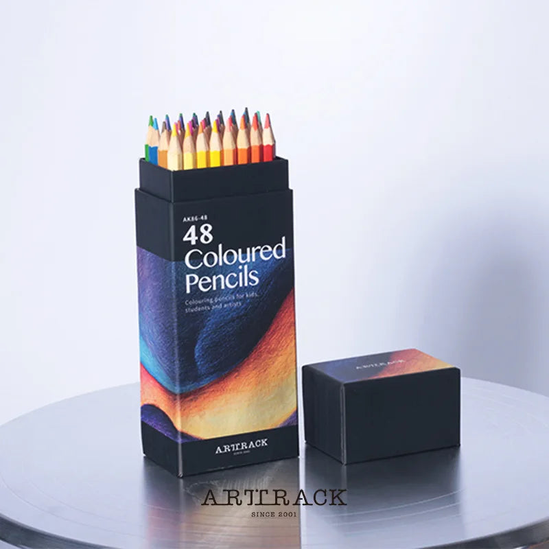 Wood Watercolor Pencil 12/24/36/48/72 Colors Professional Oil Water Soluble Colored Pencils For Draw Sketch School Art Supplies