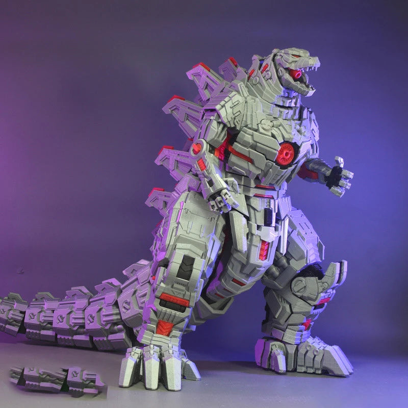 3D printing of super large mechanical Godzilla toy models, movable adult toys, home ornaments, movie Godzilla models