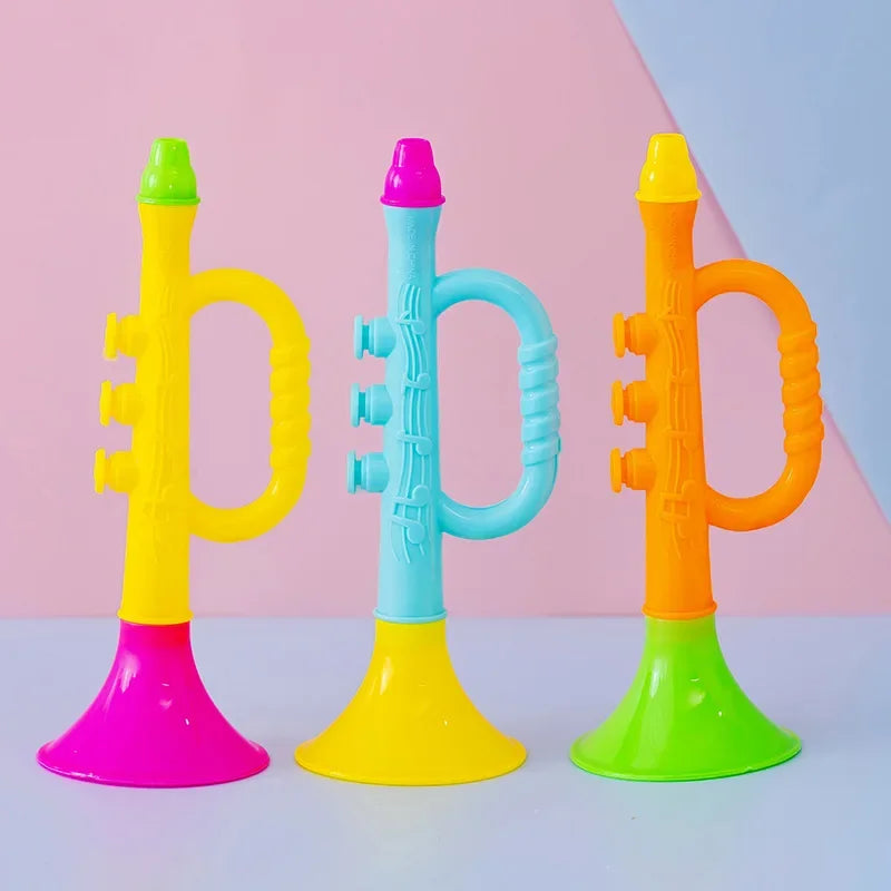 Baby Music Toys Children Early Montessori Educational Toy Colorful Musical Instruments Games for Kids Trumpet Random Color