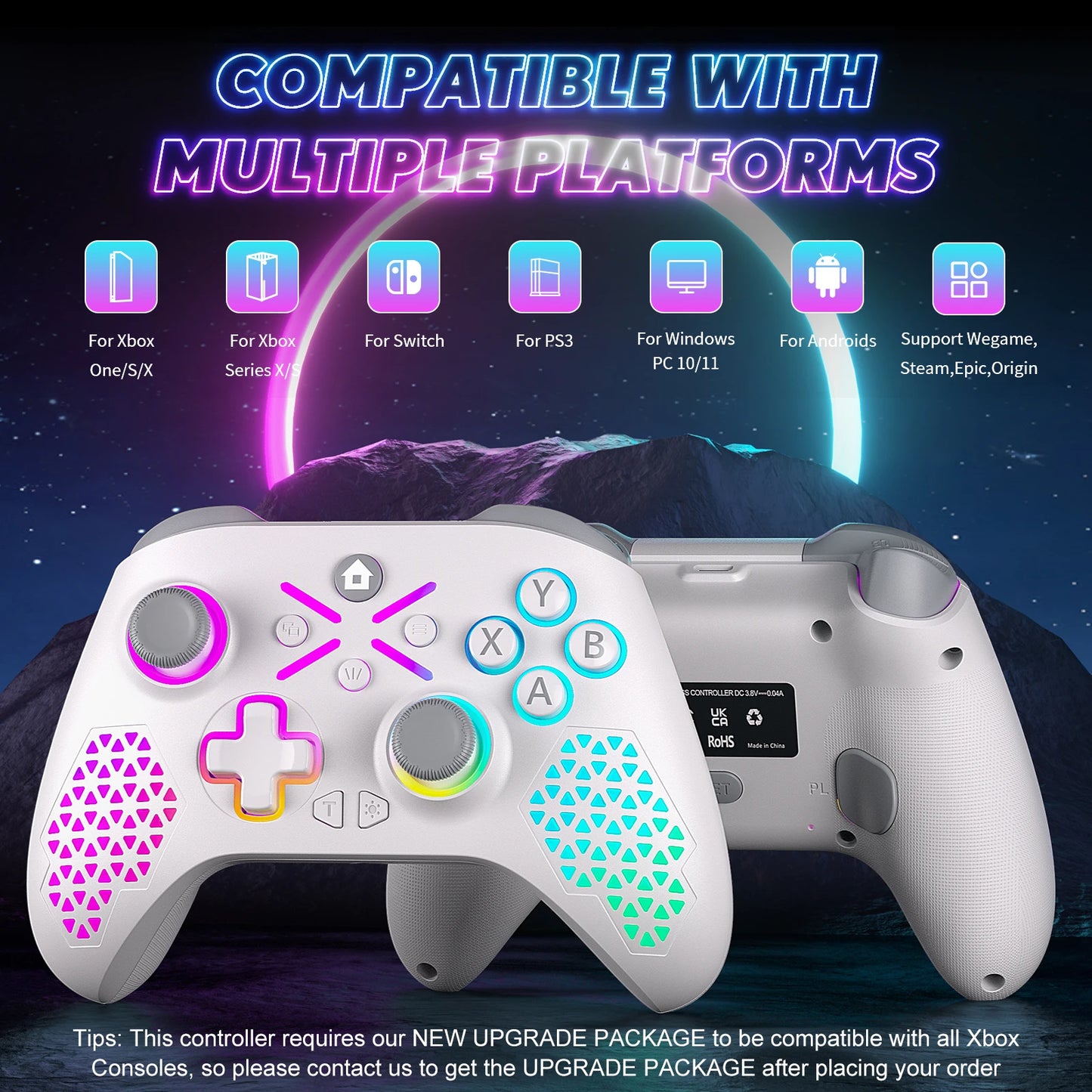 Wireless Gamepad For Xbox One ,Xbox Seris S ,Xbox Series X Console Win 7 8 10 Dual Vibra With Six Axis Gyroscope Game Controller