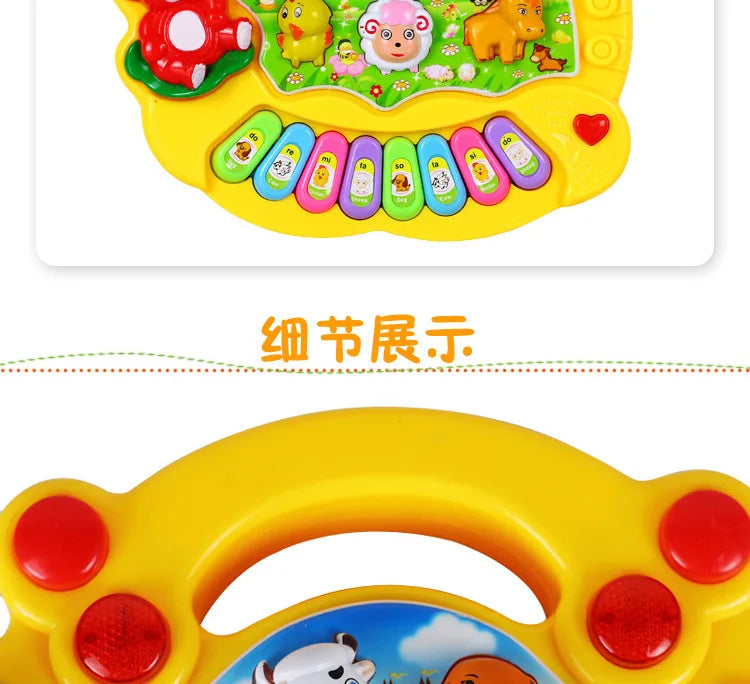 Baby Kids Musical Piano Toys Animal Farm Music Piano Educational Toys Instrument Development For Children Birthday Gift