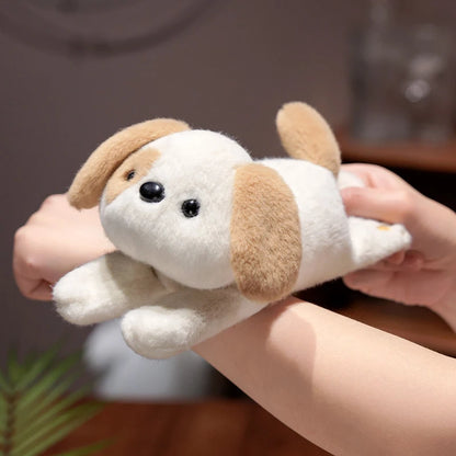 Cuddly Animal Slap Snap Wrap Wristband Bracelet Foxes Koalas Dog Cats Plush Hand Ring Wristband Kids Toys Creative Funny Gift